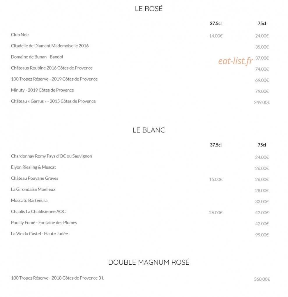 La Maison Mickaël — carte page 6