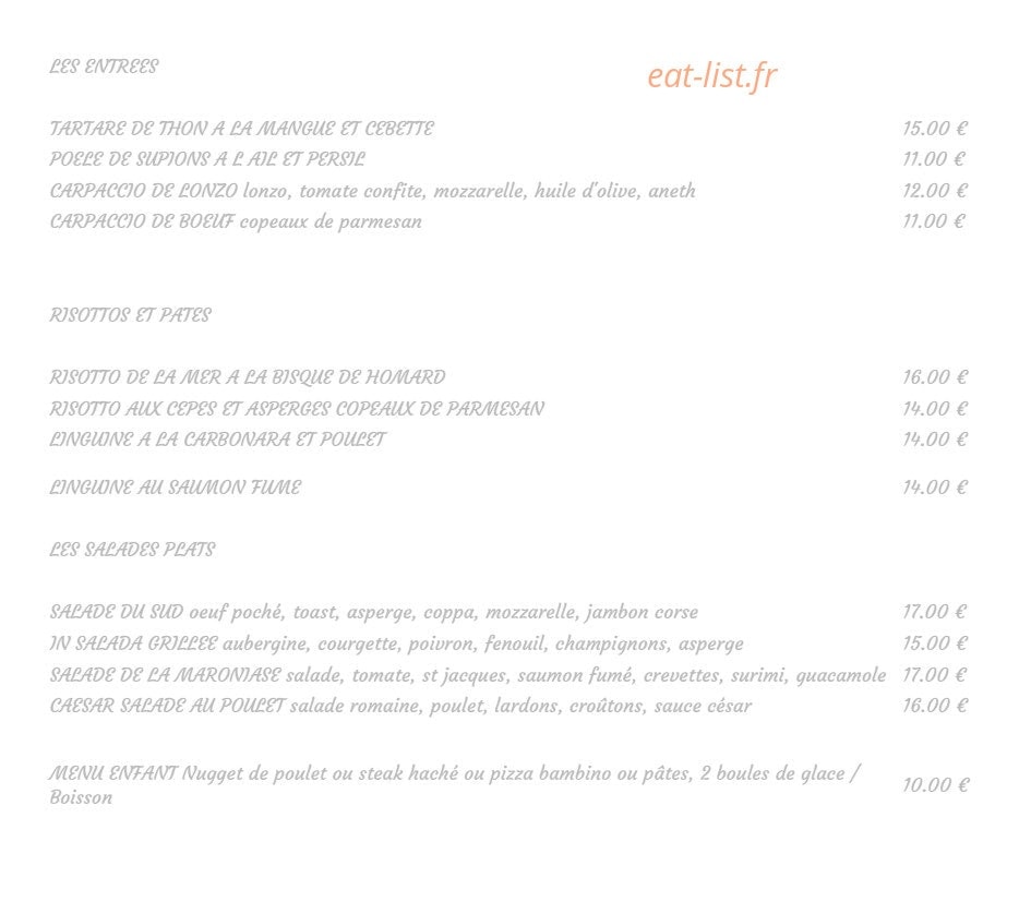 La maronaise cafe — carte page 2