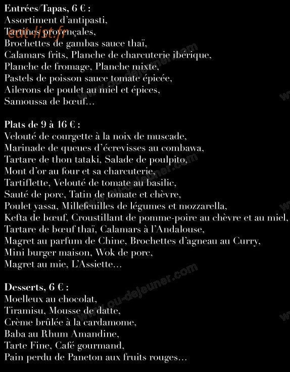 La Parenthèse — carte page 1
