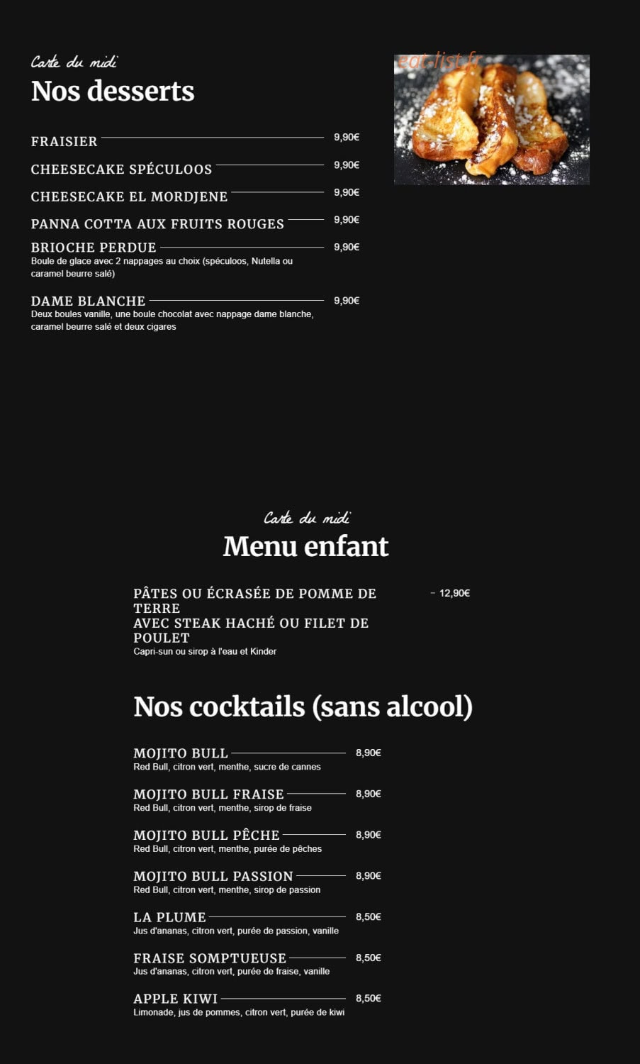 La Plume — carte page 4