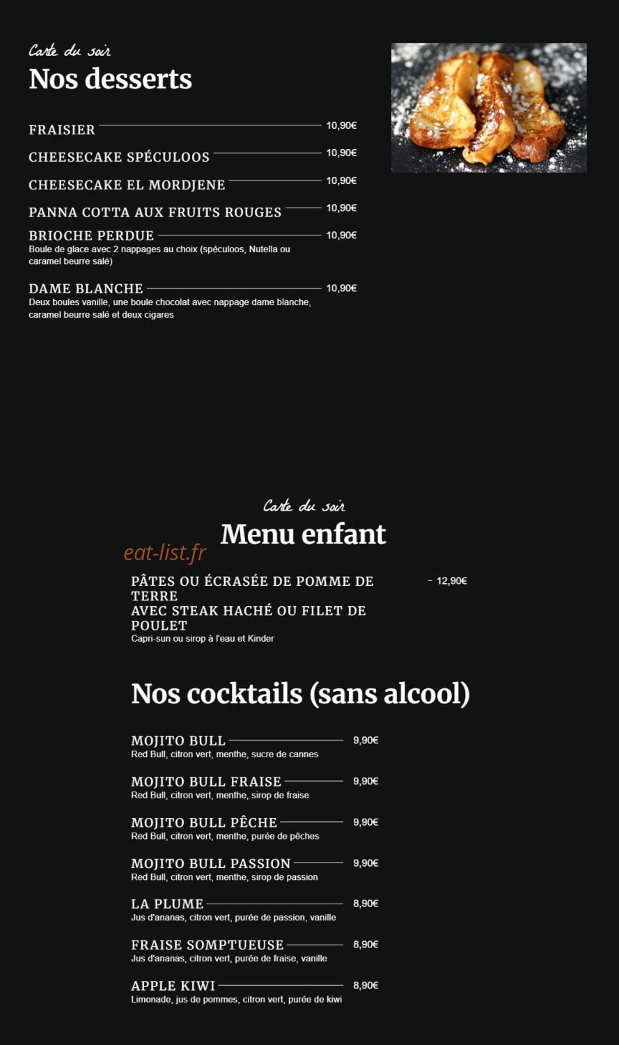 La Plume — carte page 10