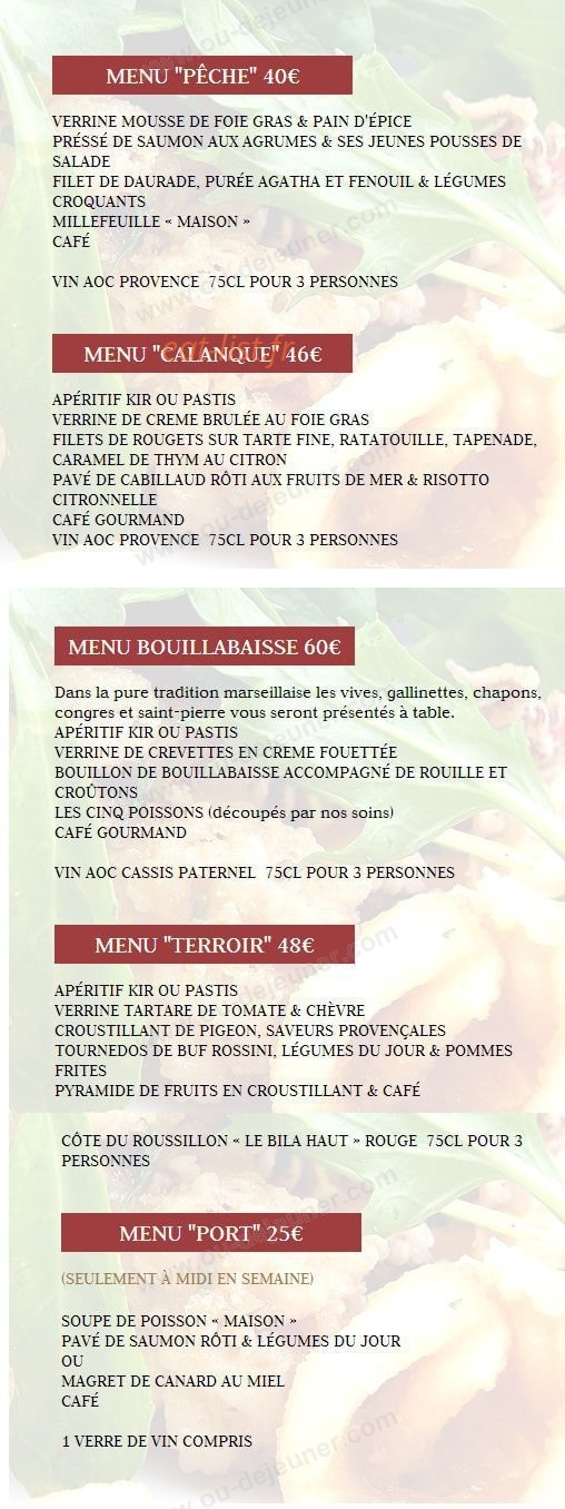 La riviéra — carte page 5