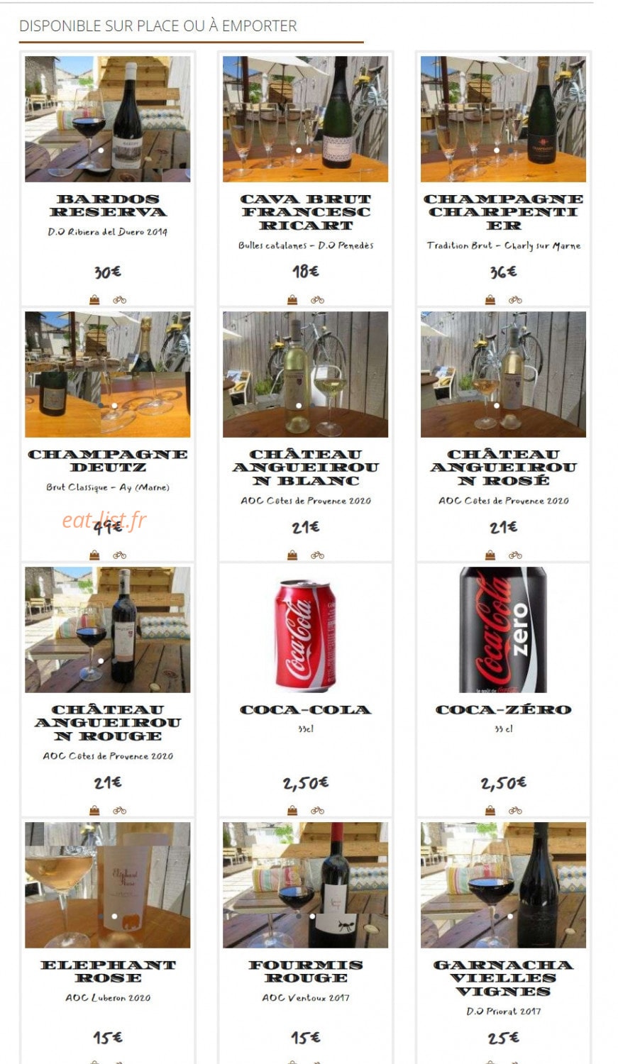 La Terraza de La Cave à Jambon — carte page 3