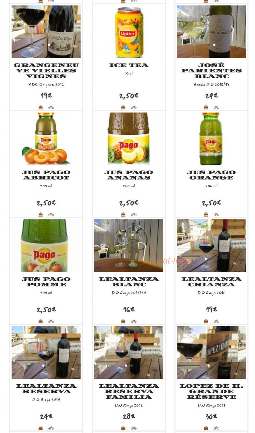 La Terraza de La Cave à Jambon — carte page 4