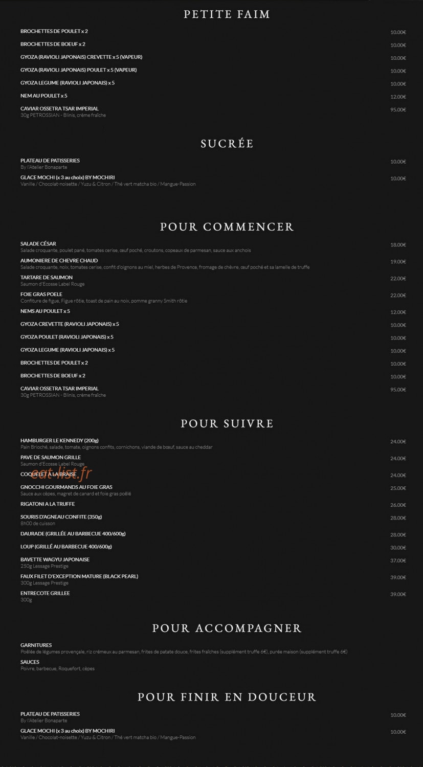 Le Kennedy — carte page 1
