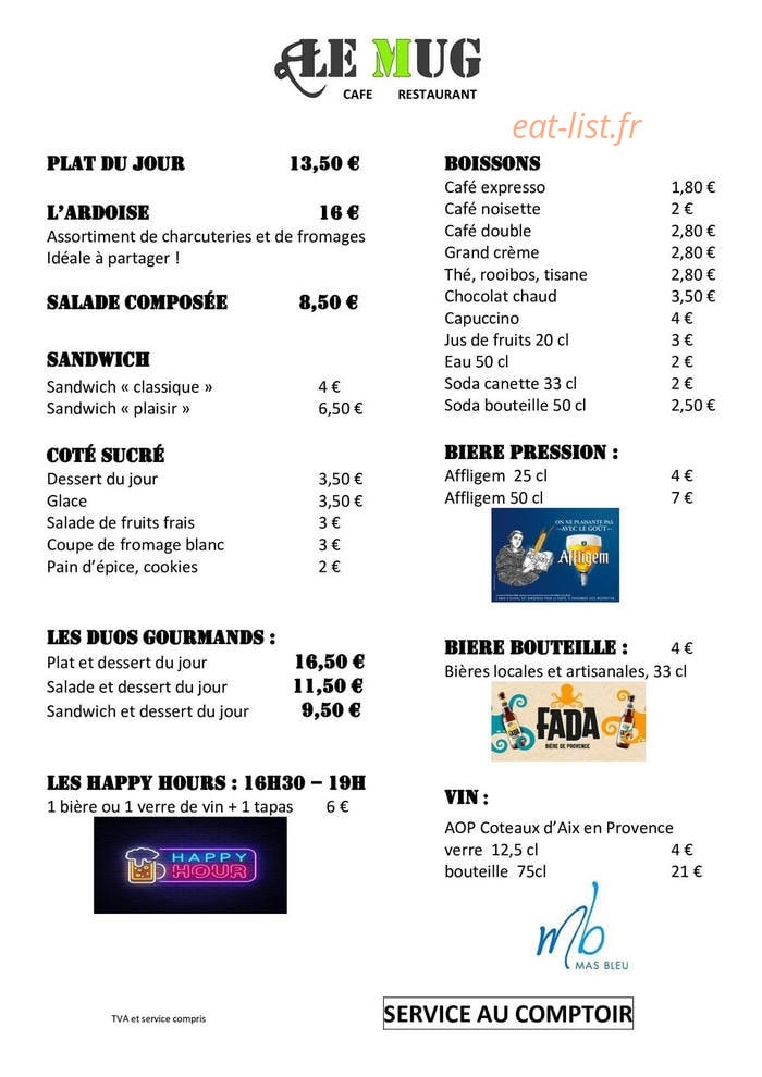 Le Mug — carte page 1