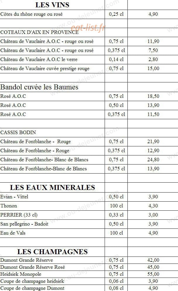 Le Tropicana — carte page 4