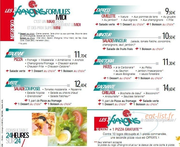 Les 2 Frangins — carte page 1