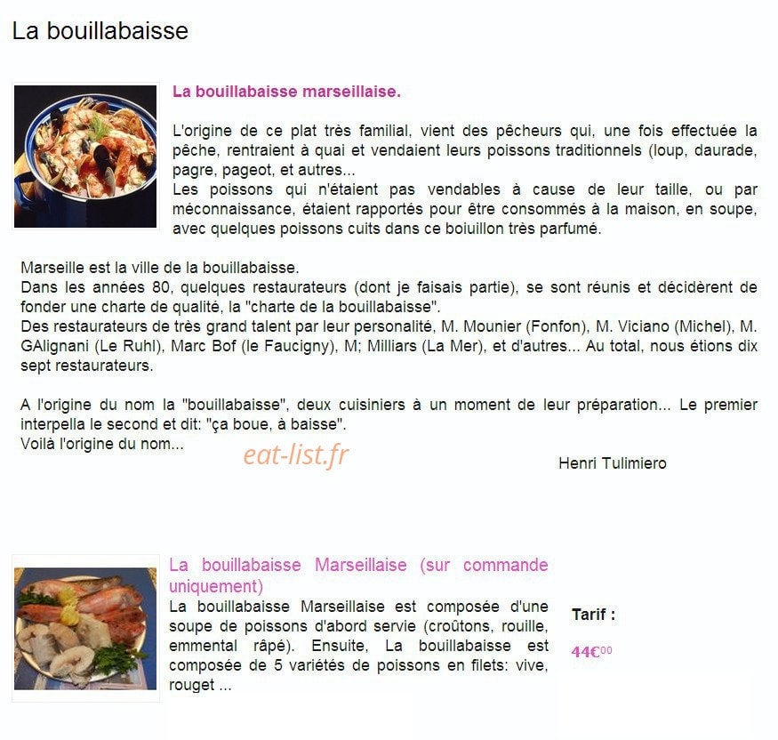 Les Mouettes — carte page 6