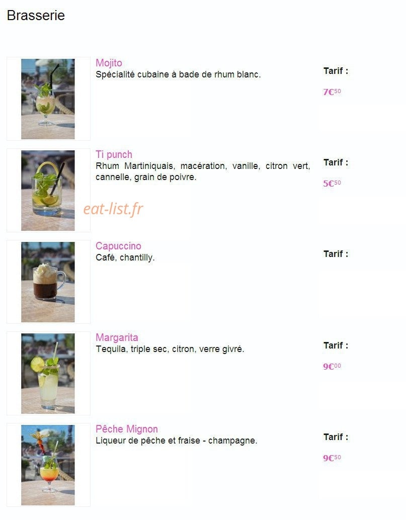 Les Mouettes — carte page 9