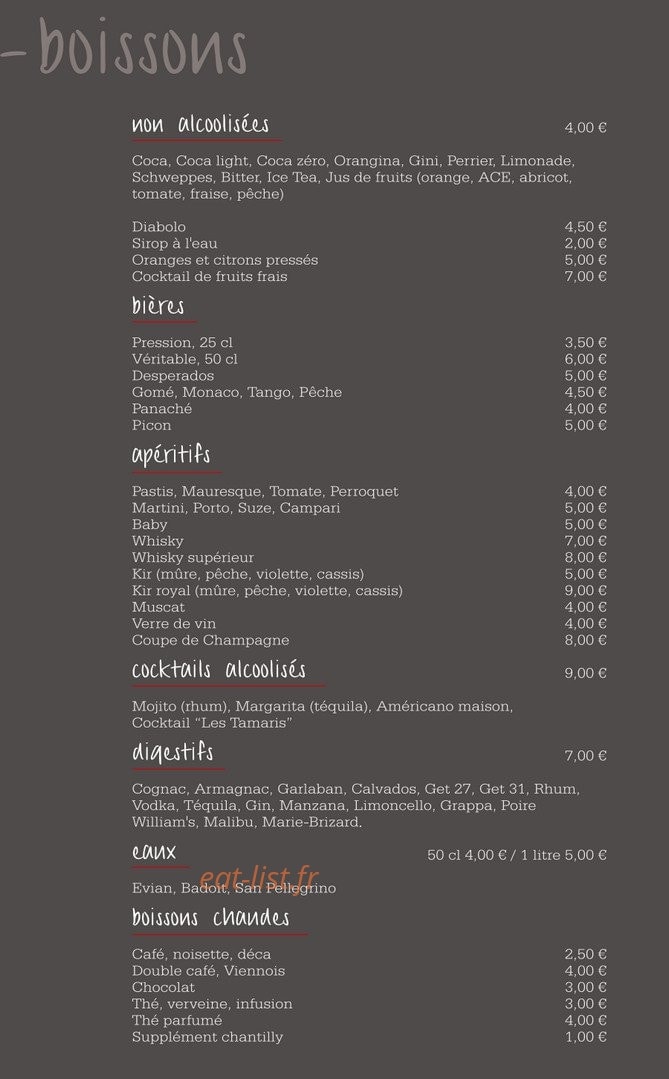 Les Tamaris — carte page 6