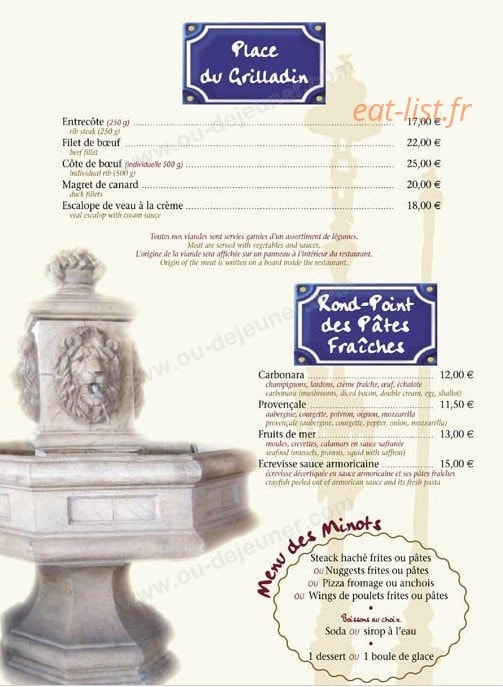 Les Trottoirs Marseillais — carte page 2