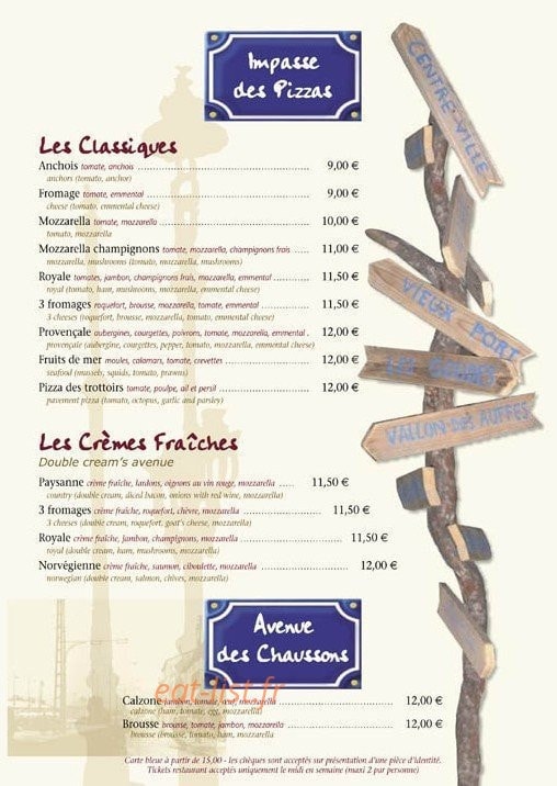 Les Trottoirs Marseillais — carte page 3