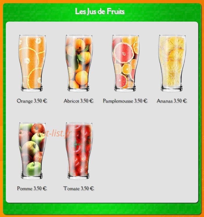 O'Brady's Irish pub — carte page 14