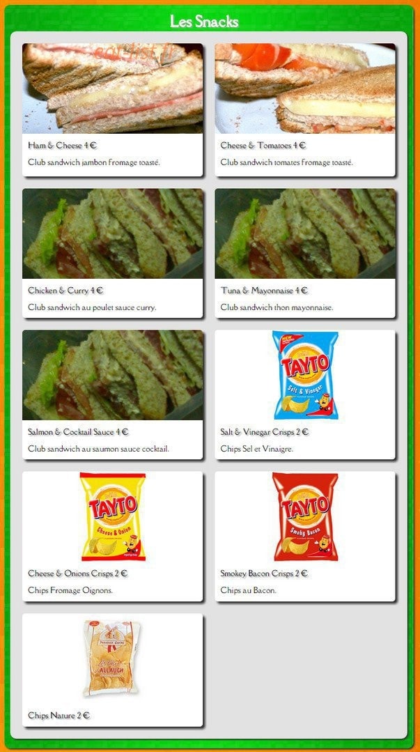 O'Brady's Irish pub — carte page 4