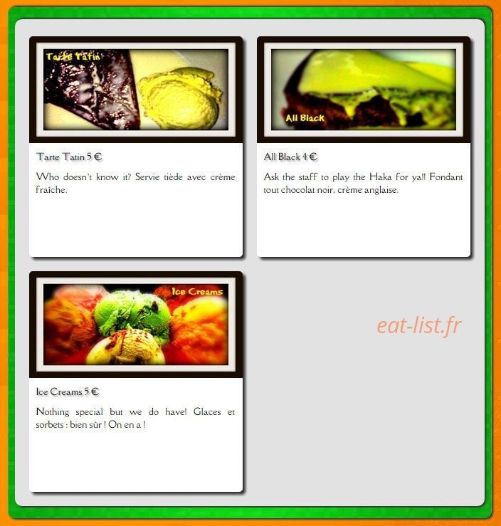 O'Brady's Irish pub — carte page 3