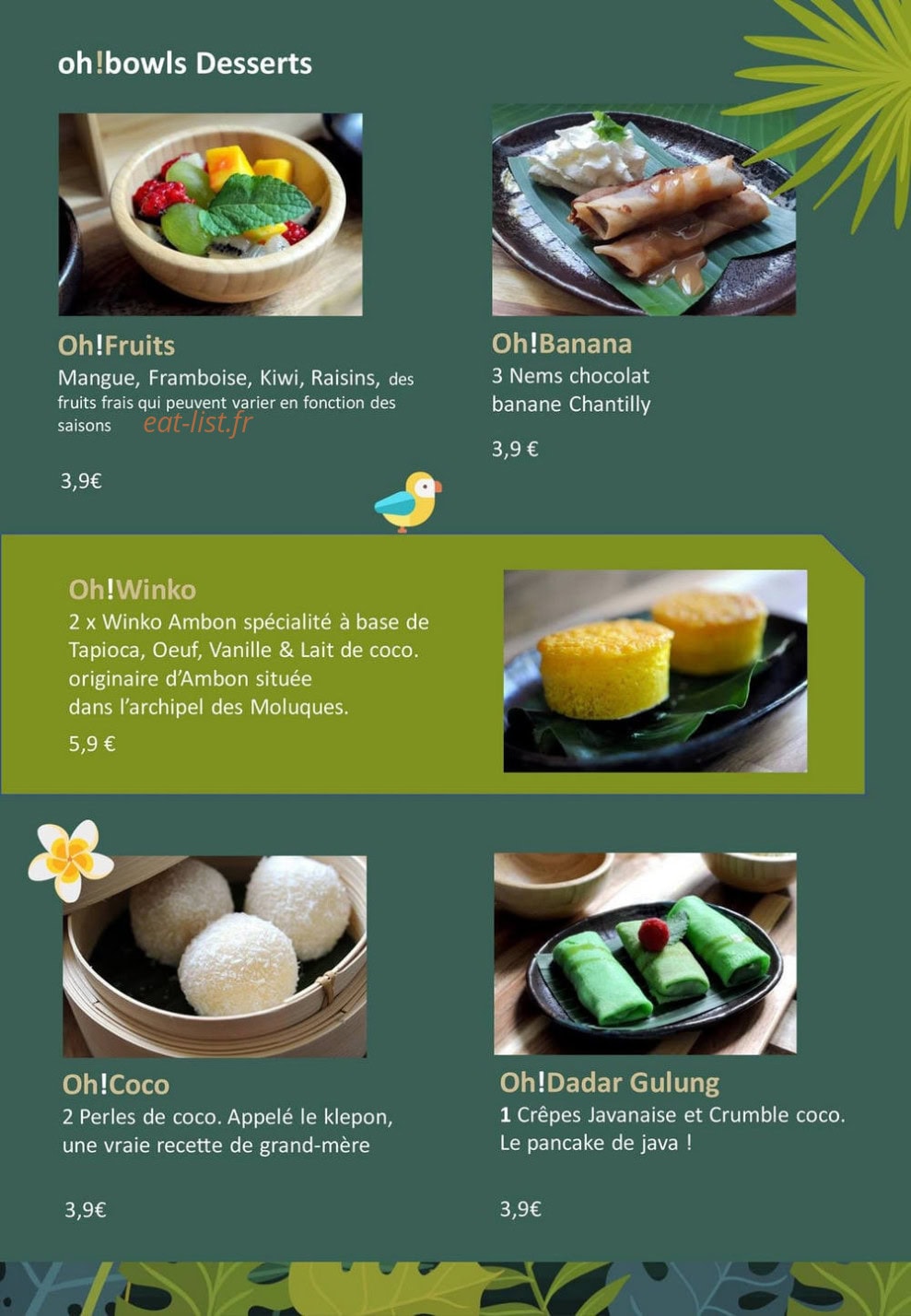 OH!Bowls — carte page 8