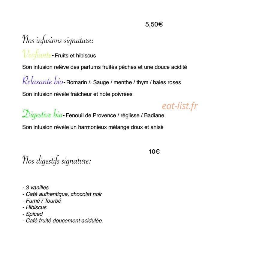 Restaurant Signature — carte page 8
