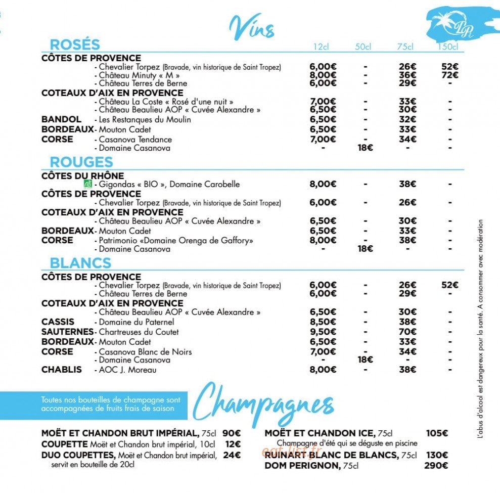 Rhumerie — carte page 6