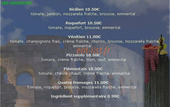 Roma pizza — carte page 5