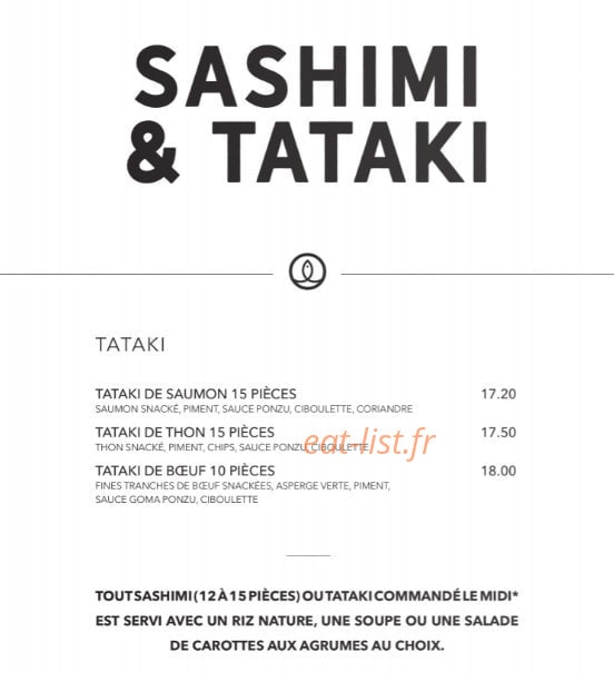 Sushi Shop — carte page 28