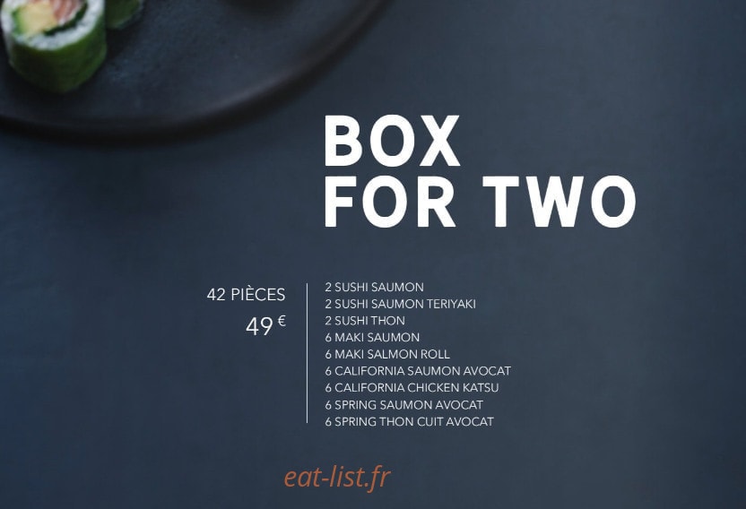 Sushi Shop — carte page 13