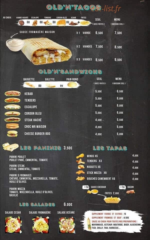 The Old School — carte page 3
