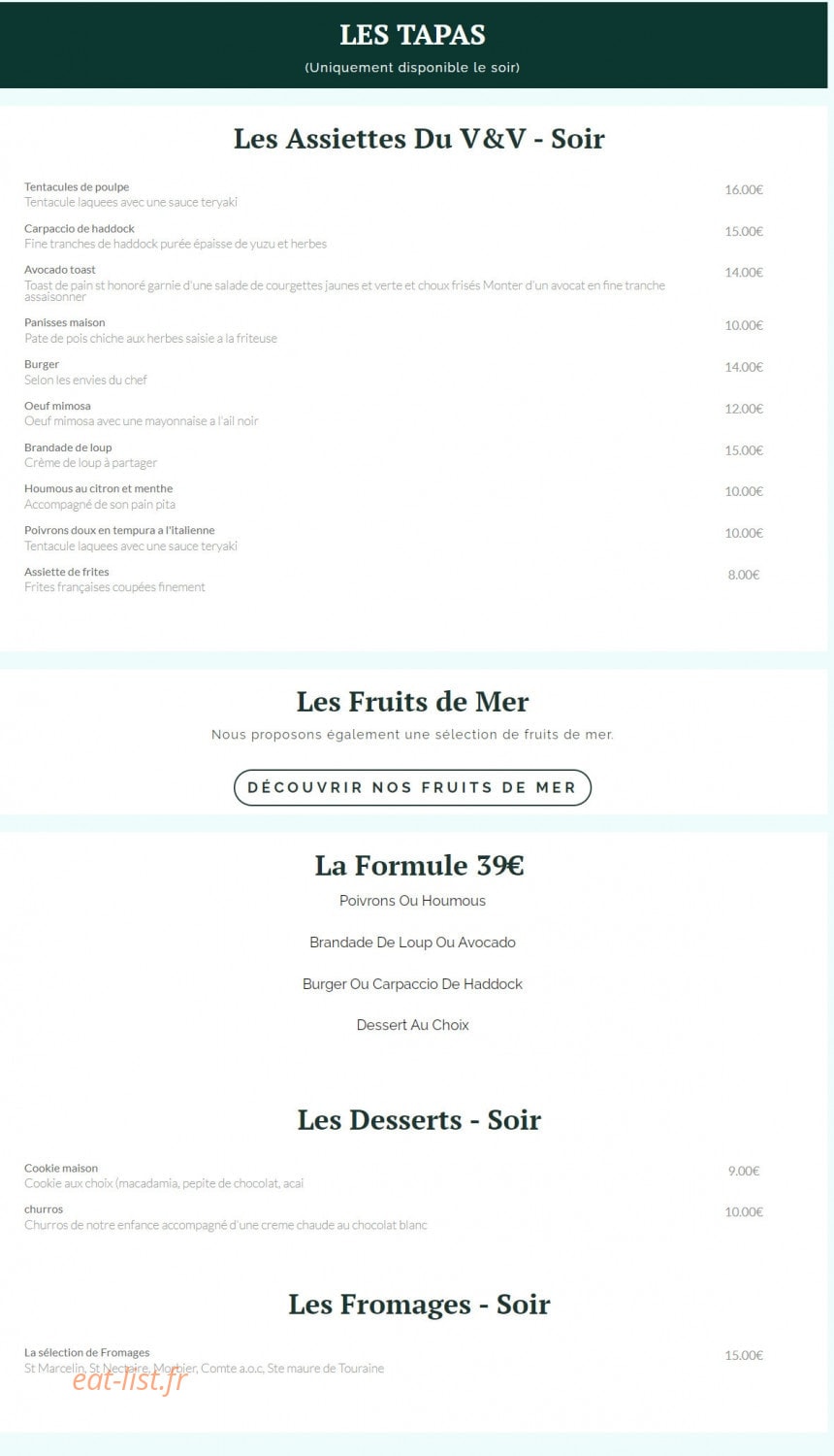 V&V — carte page 2