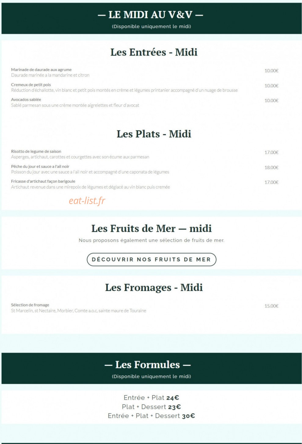 V&V — carte page 1