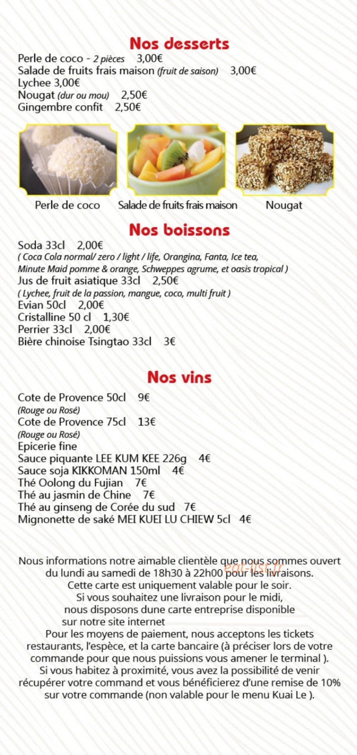 Bonheur & Baguette — carte page 6