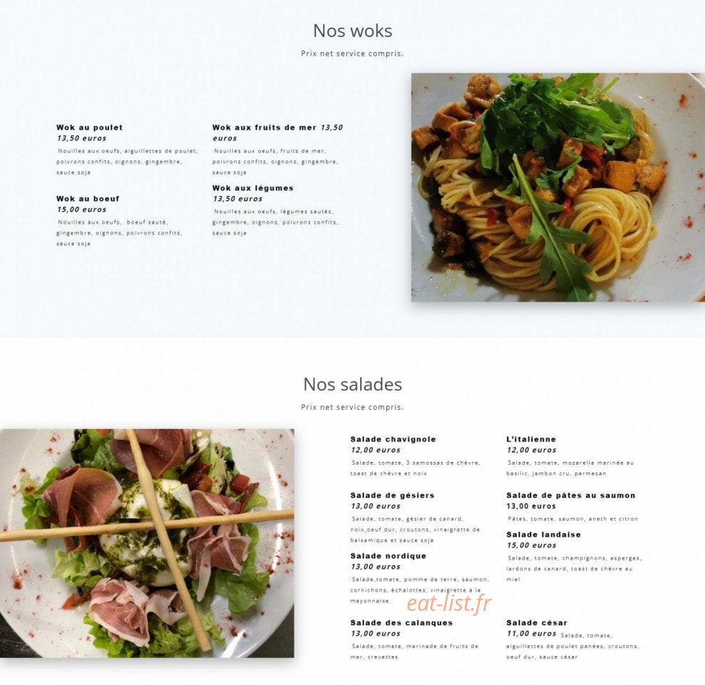 Brasserie Des Calanques — carte page 3