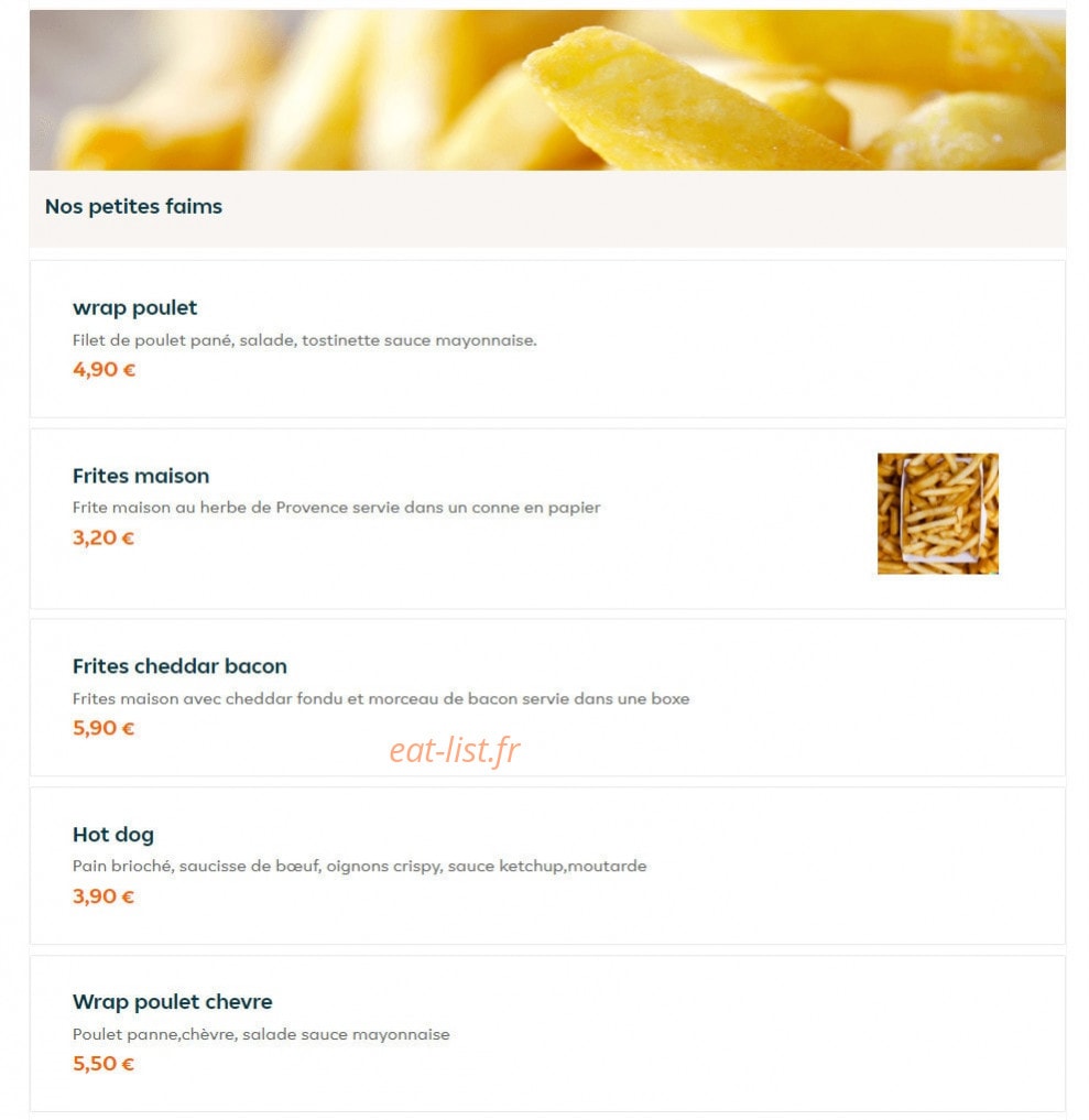 Brothers burger — carte page 11