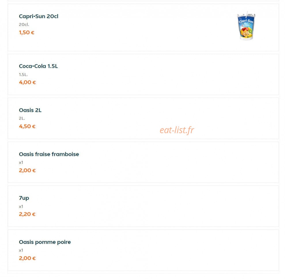 Brothers burger — carte page 15