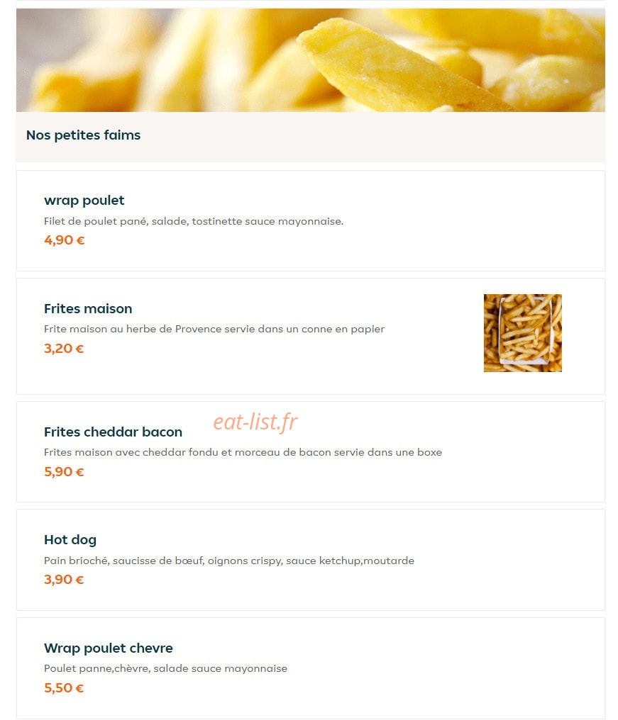 Brothers burger — carte page 26