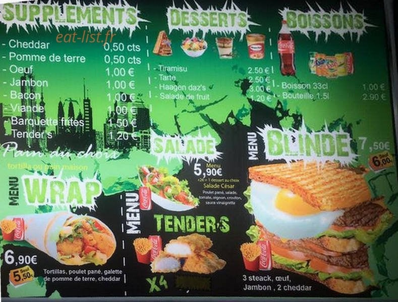 City Food — carte page 4