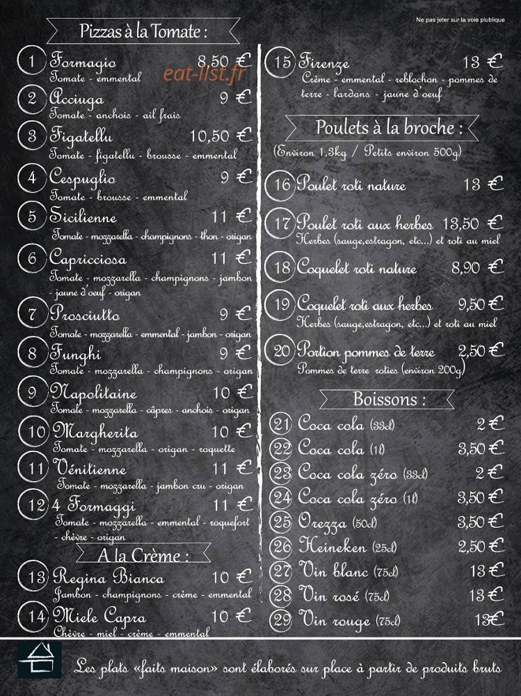 Da Paolo — carte page 1
