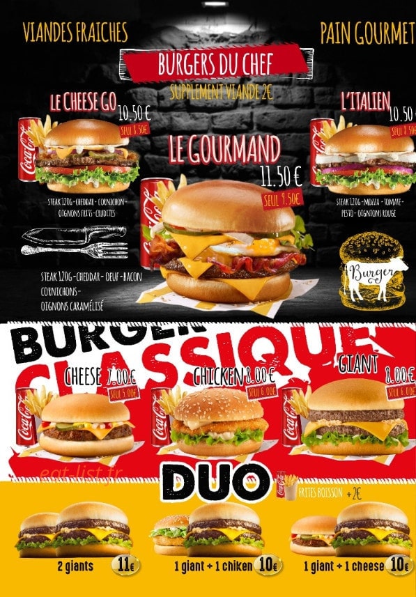 Go food — carte page 2