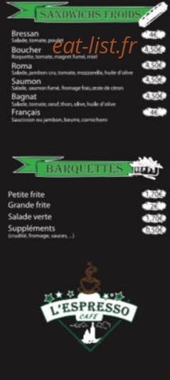 L'espresso Café — carte page 4