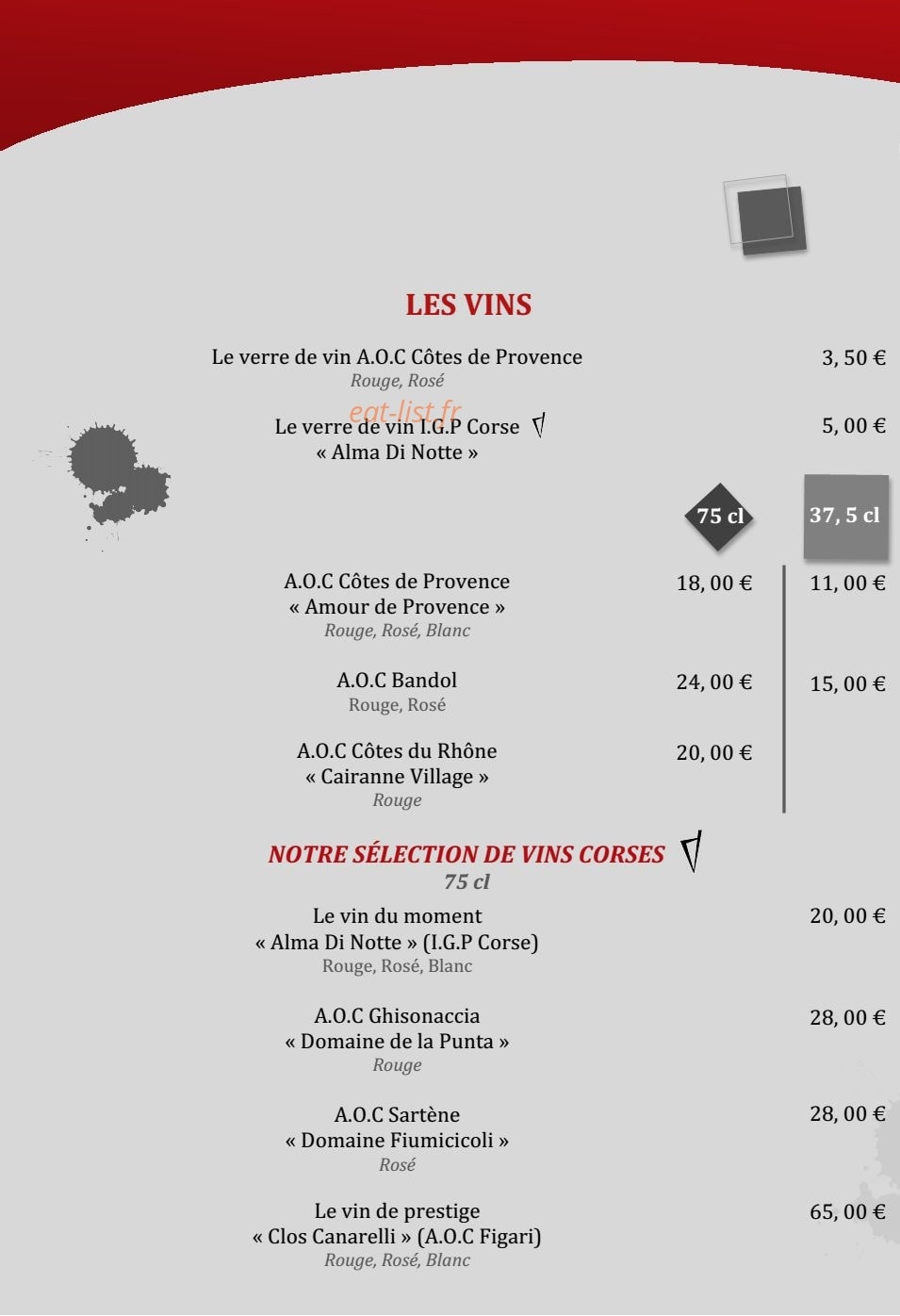 Le Café Des Artistes — carte page 4