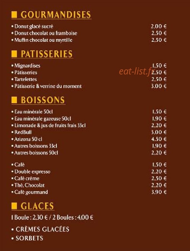 Le Pain au Naturel — carte page 4