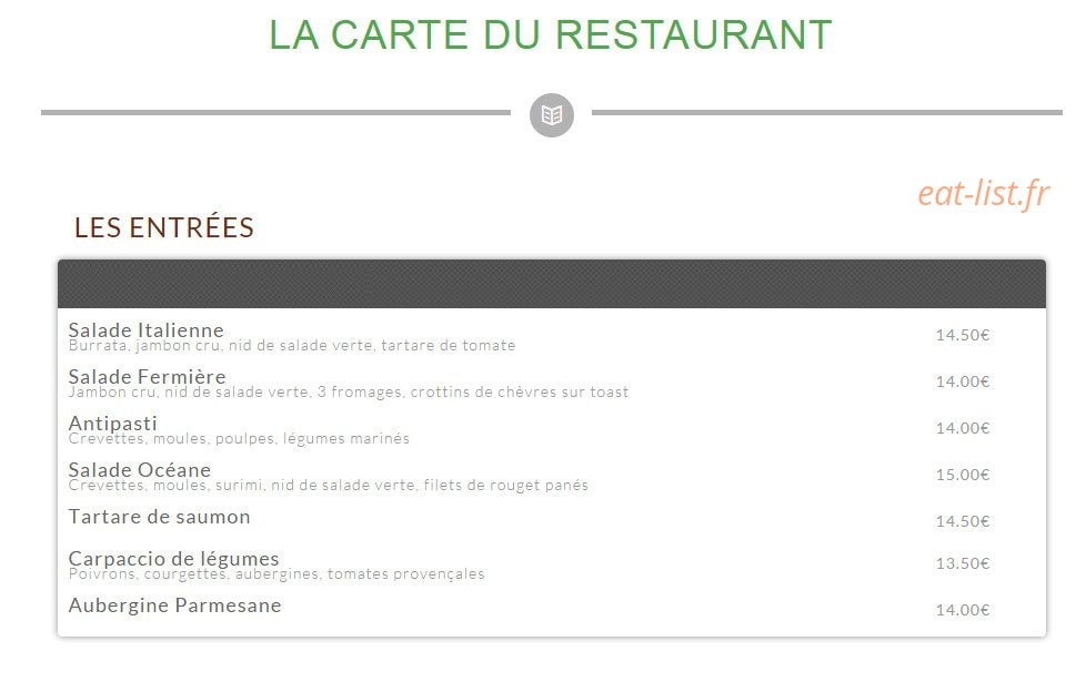 Les Tilleuls — carte page 1