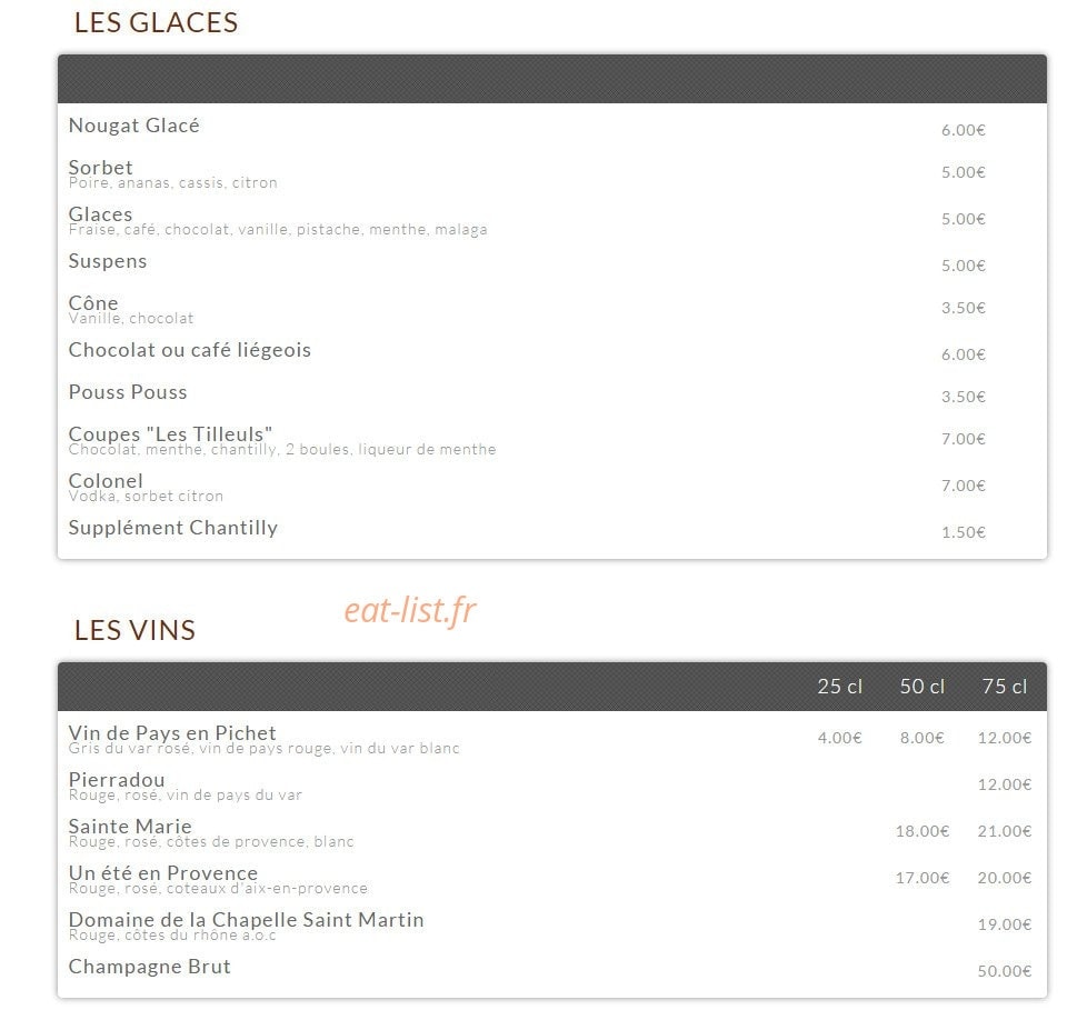 Les Tilleuls — carte page 6