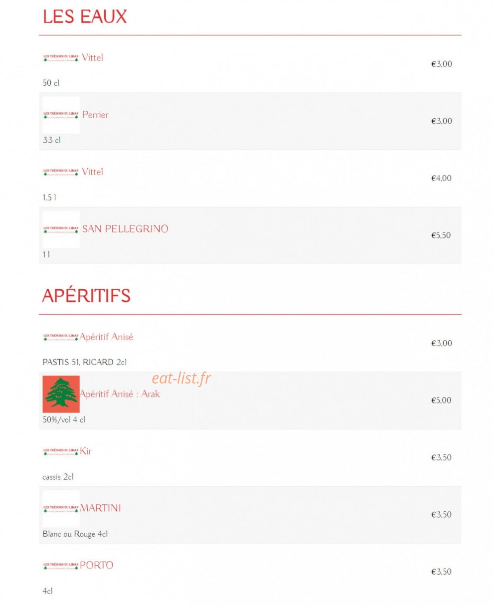 Les Trésors du Liban — carte page 6