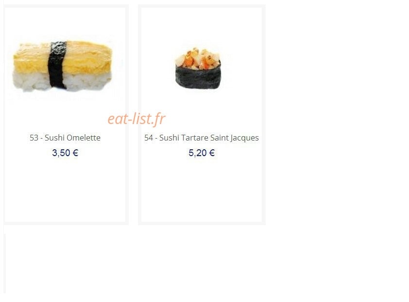 Love sushi — carte page 7
