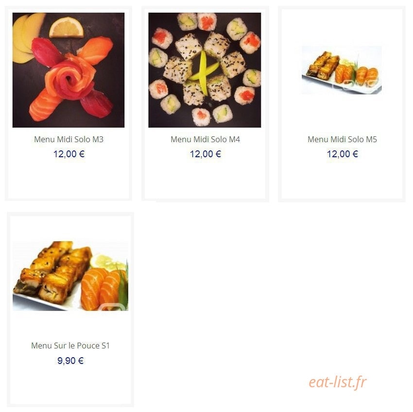 Love sushi — carte page 4