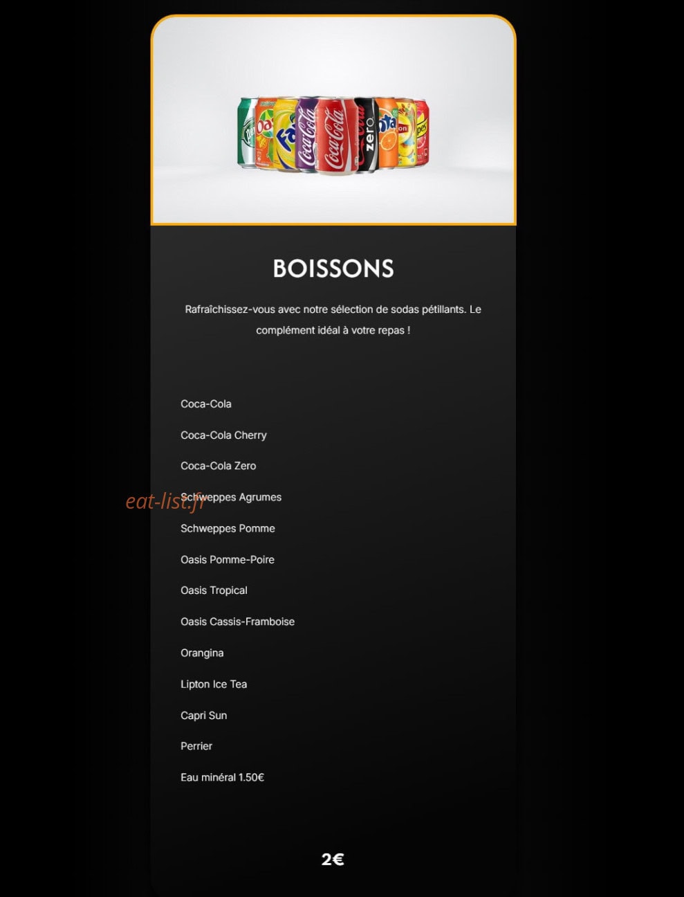 Mister Burger & Fries — carte page 6