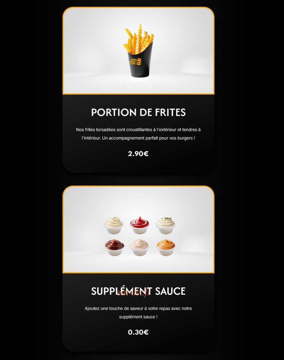 Mister Burger & Fries — carte page 5