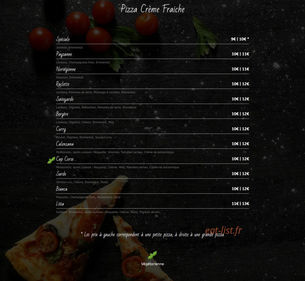 Pizza Jean-Michel — carte page 4