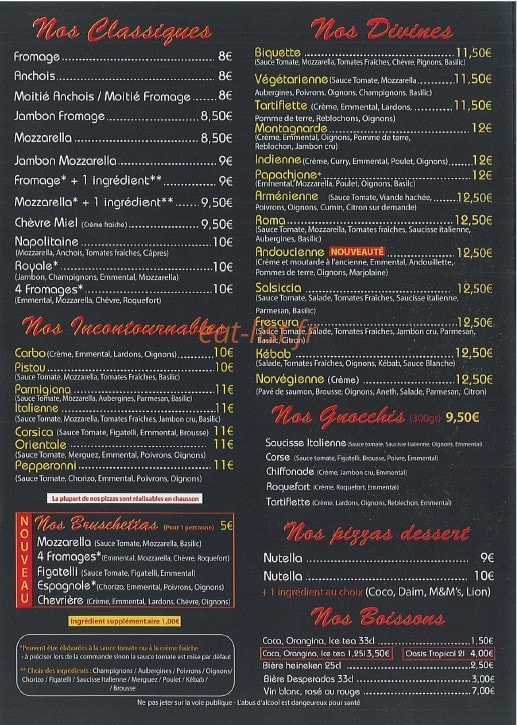 U Papachjone — carte page 2