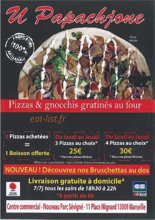 U Papachjone — carte page 1
